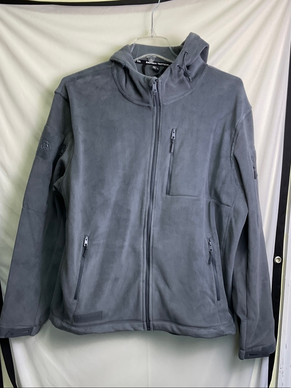 Baerskin Tactical Hooded Fleece Jacket in Slate Gray